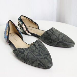 FREE PEOPLE Rajah D‘Orsay Animal Print Flats